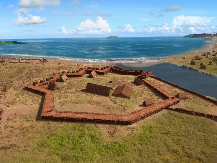 Pāʻulaʻula - Russian Fort Elizabeth, Hawaii, USA